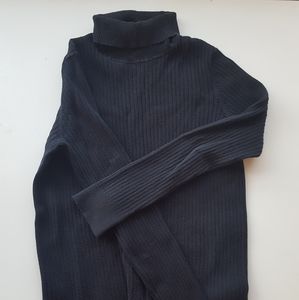 Denver hayes faded black ribbed turtleneck large